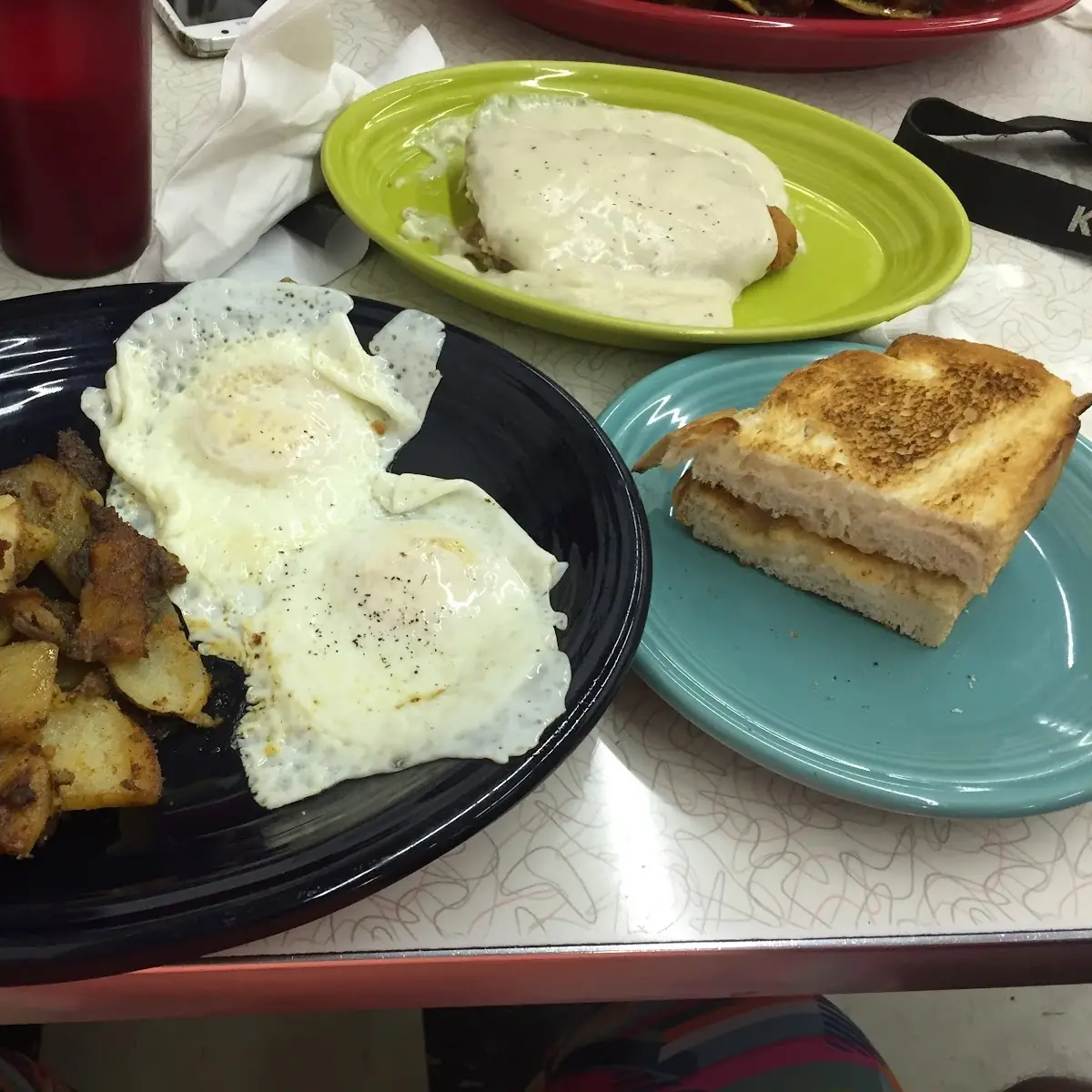Eggs with Home Fries Toast