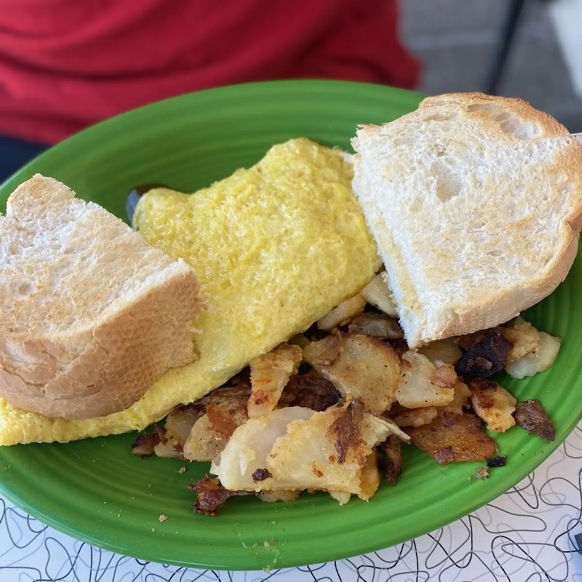 Hot Cheese Steak Omelet