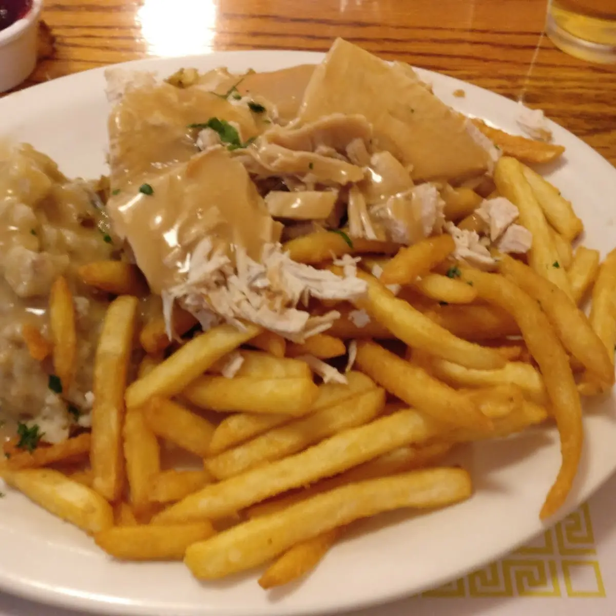 Roasted Turkey Dinner with Fries