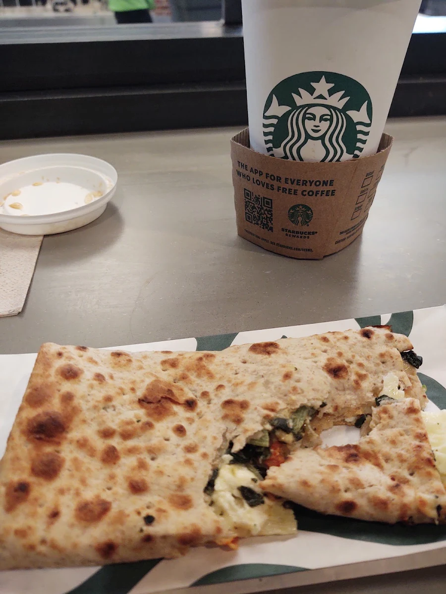 Egg White Spinach and Feta Wrap