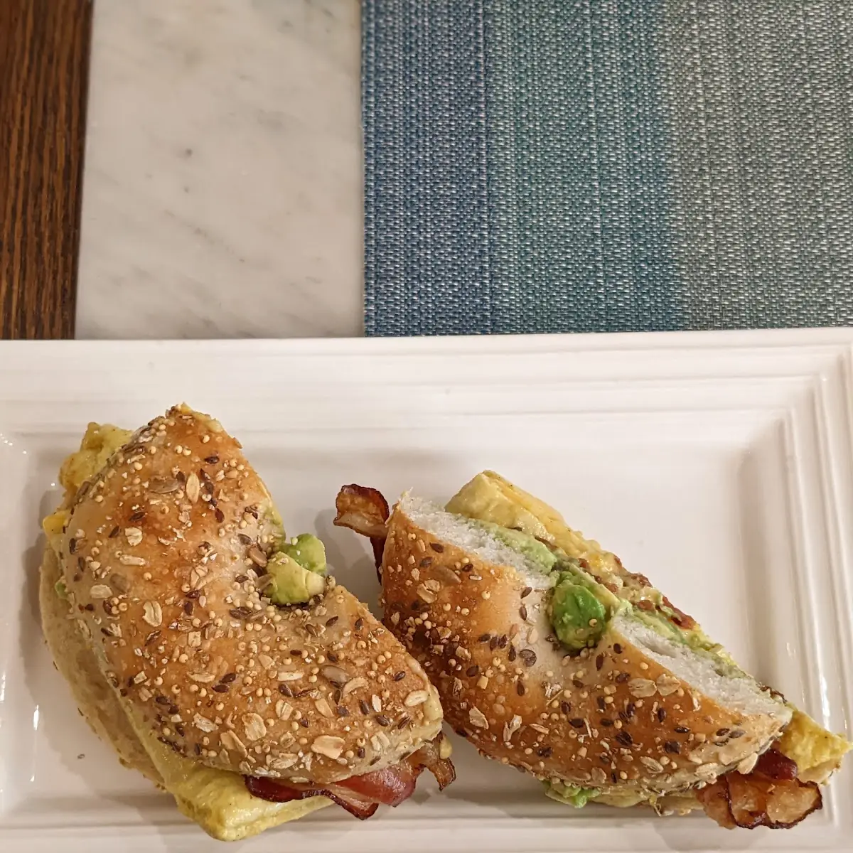 Bagel with Avocado Toast