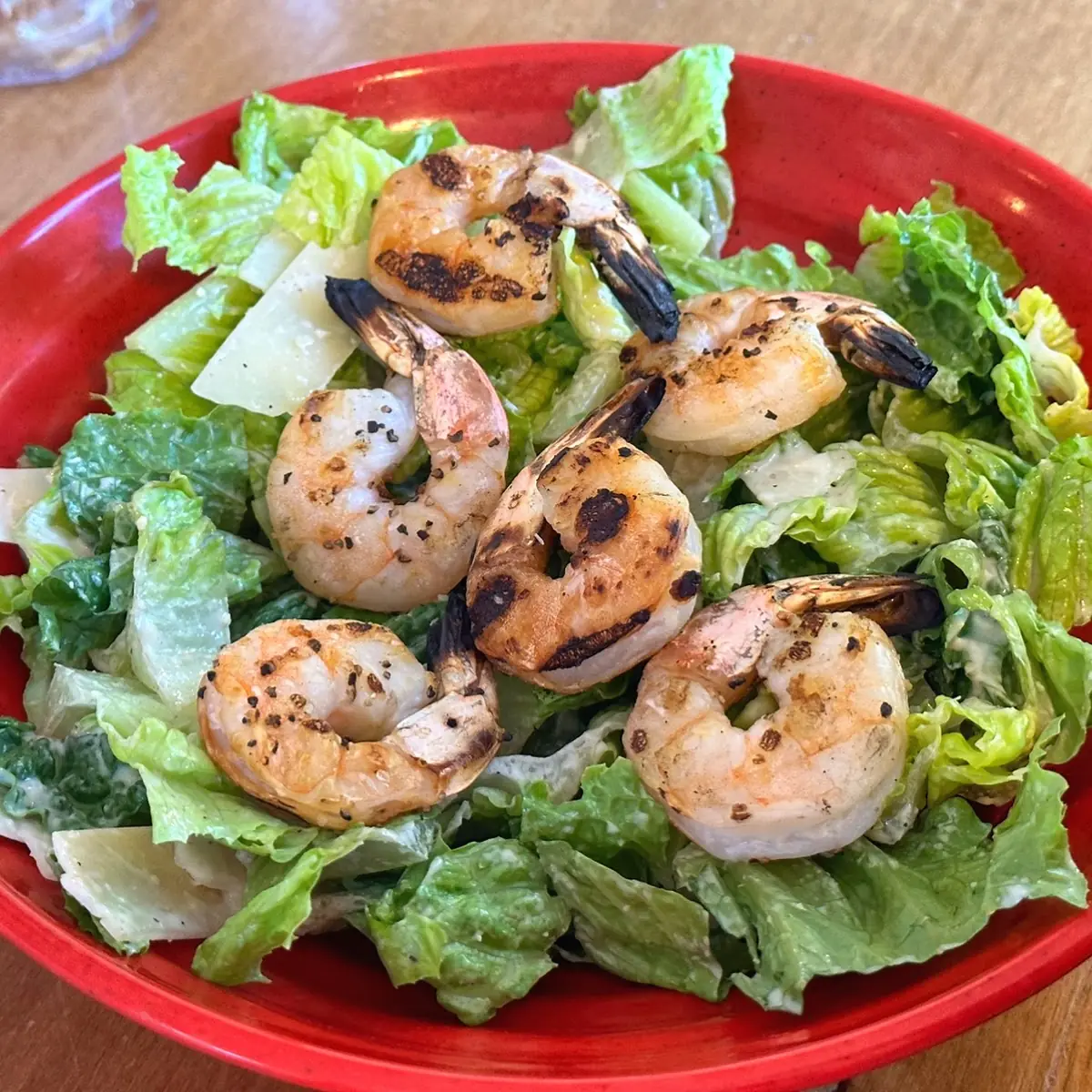 Caesar Salad with Grilled Shrimp