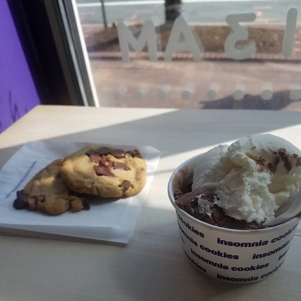 Ice Cream with Chocolate Chip Cookies