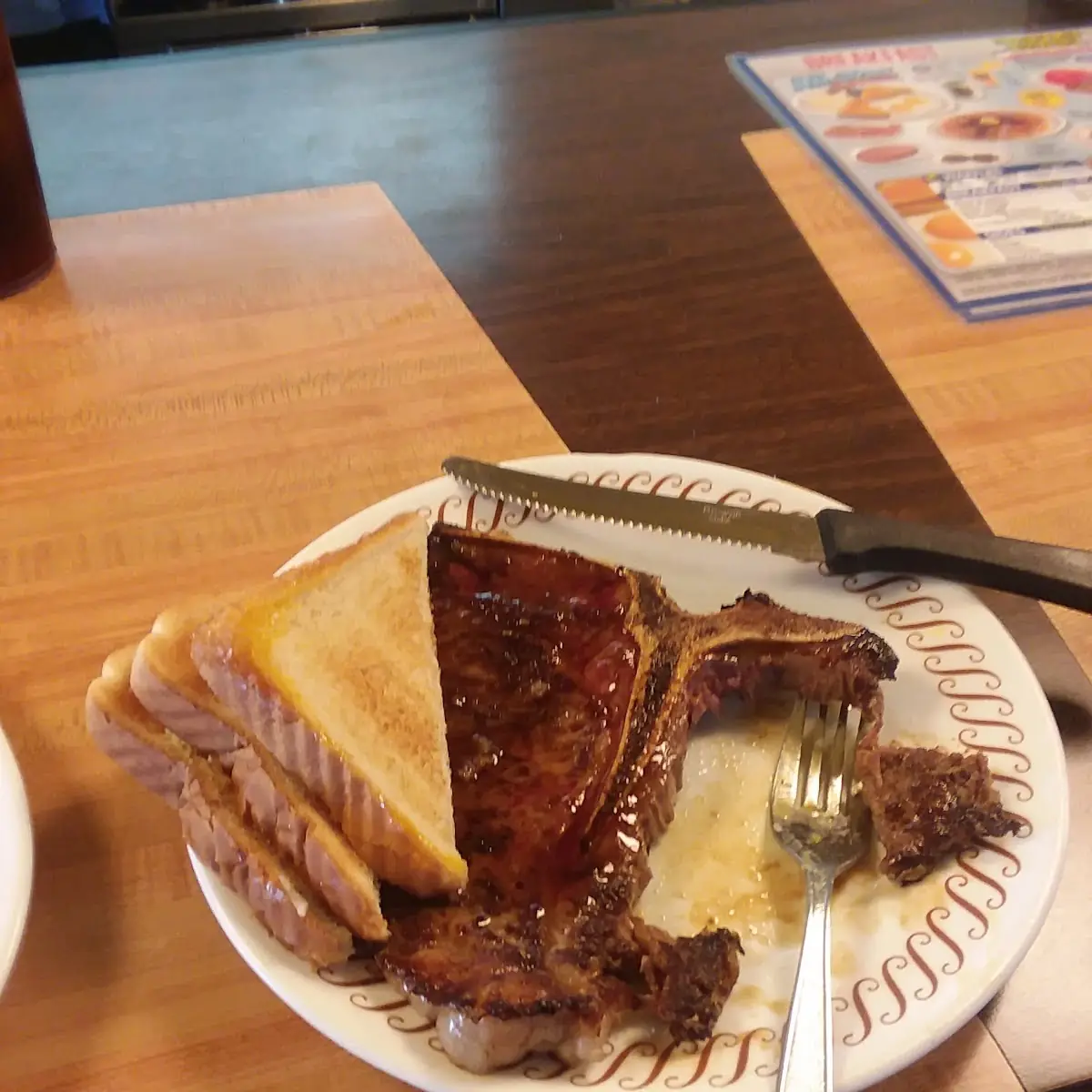 T Bone Steak with Toast