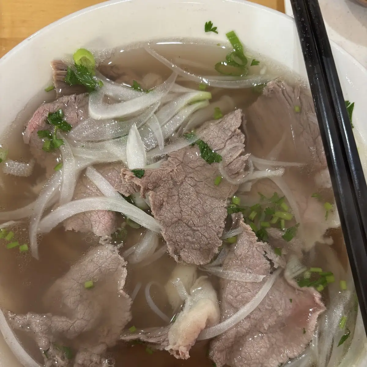 Beef Pho with Fresh Garnishes