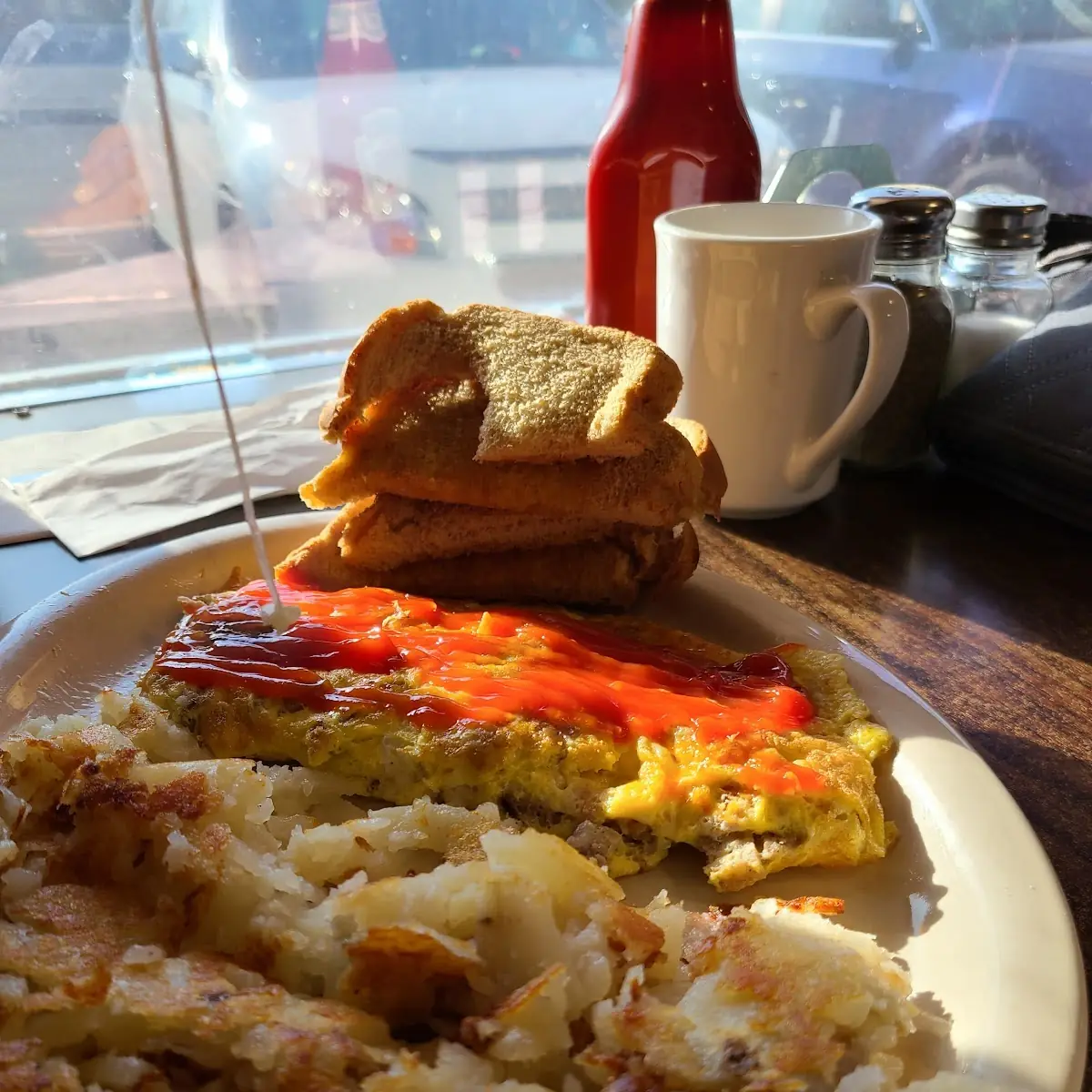Sausage & Cheese Omelette