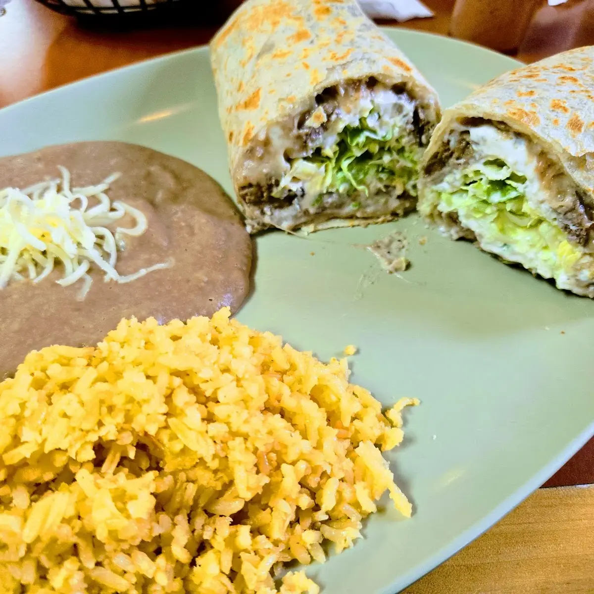 Steak Burrito Dinner