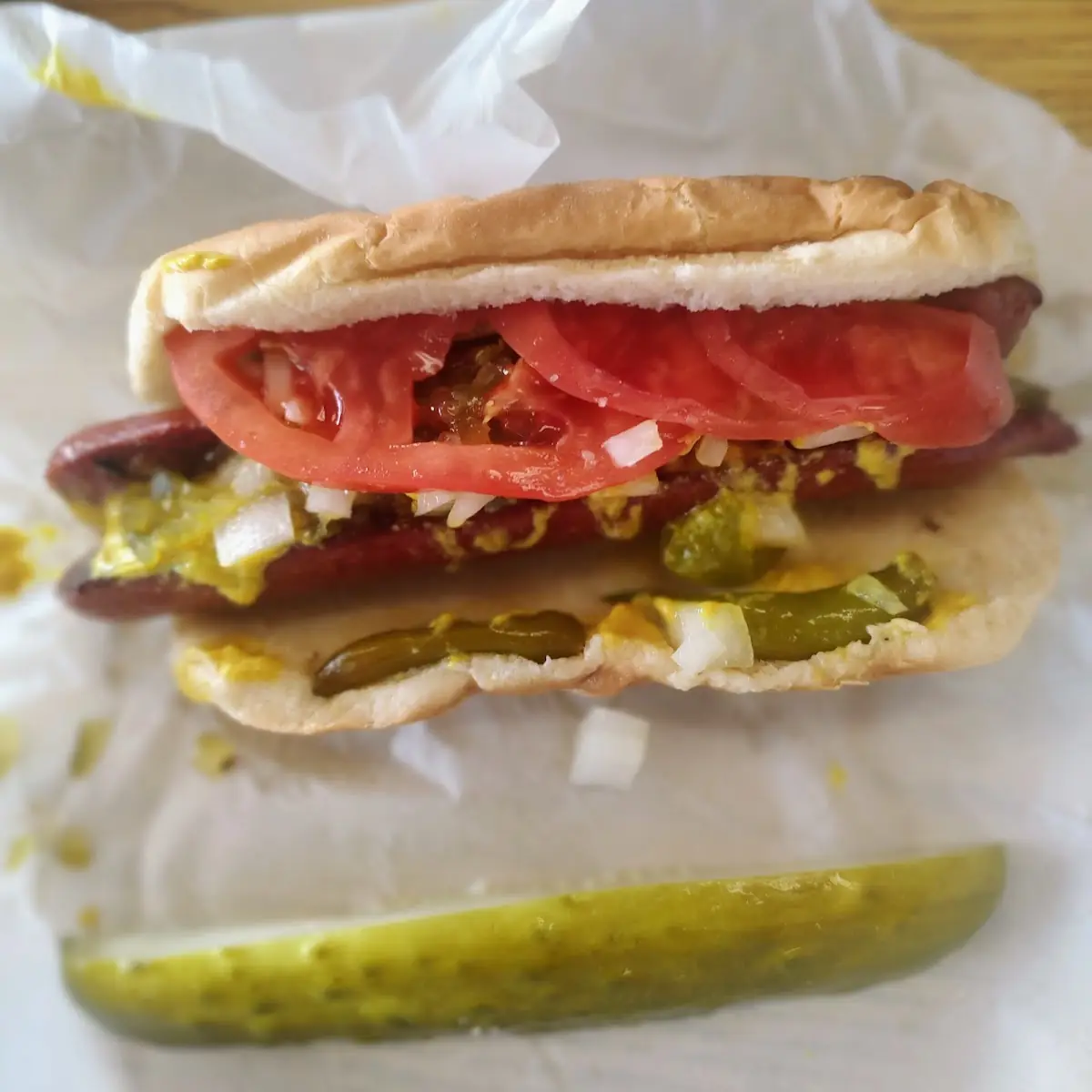 Two Chicago Hot Dogs