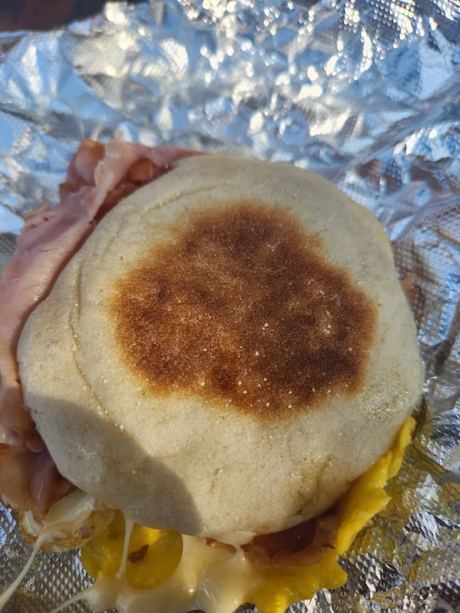 Ham Cheese Egg Breakfast Sandwich