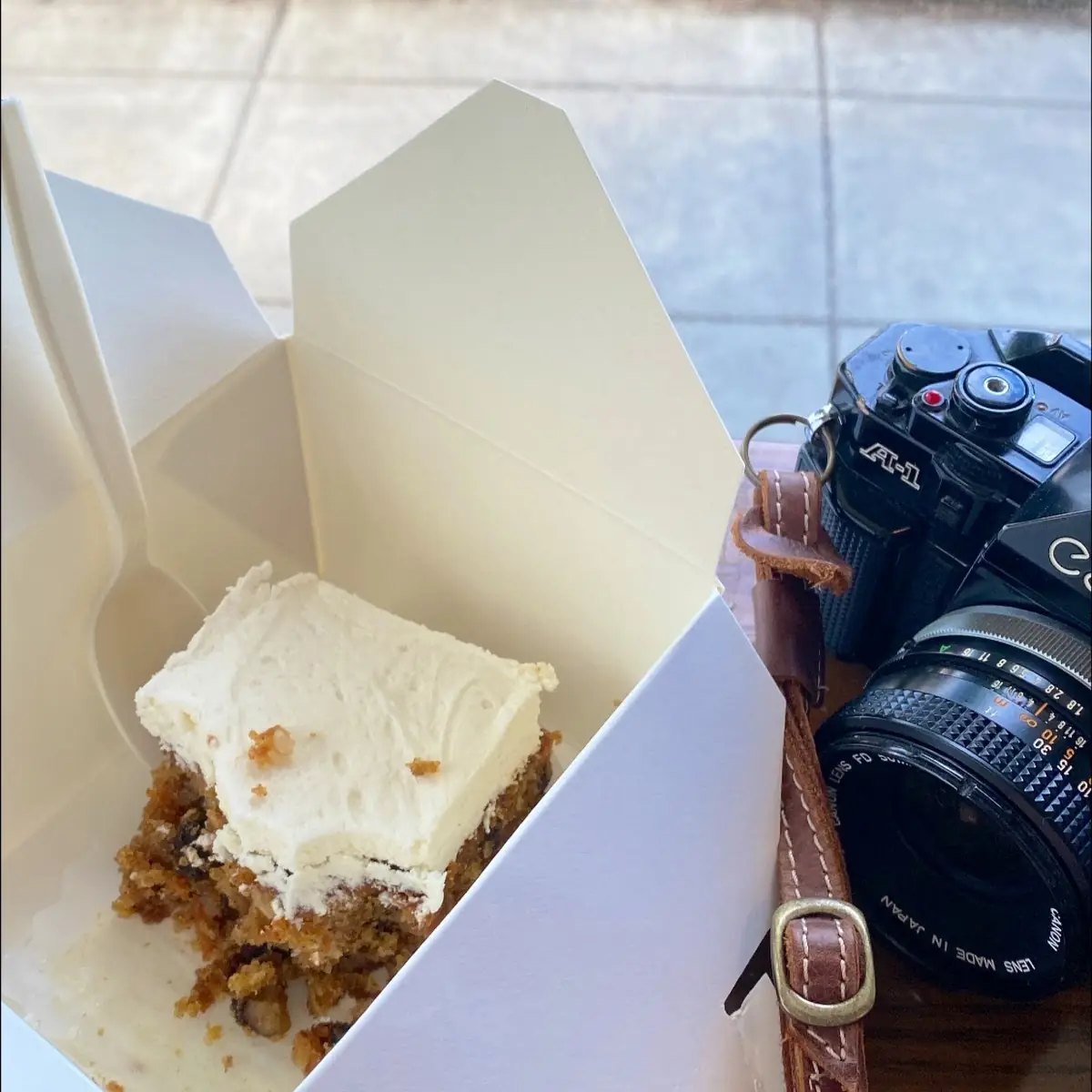 Half Eaten Carrot Cake