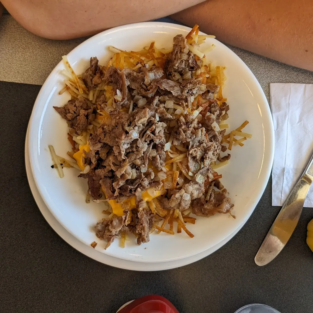 Sausage Egg & Cheese Hashbrown Bowl