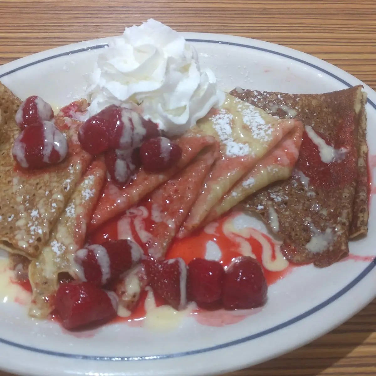 Strawberries & Cream Crepes