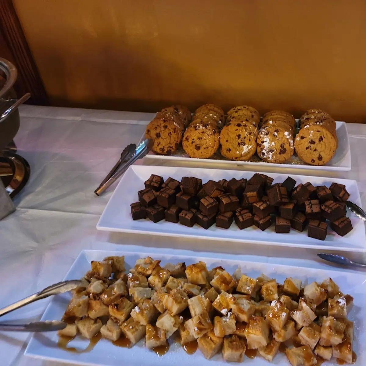 Cookies Brownie Bites and Bread Pudding
