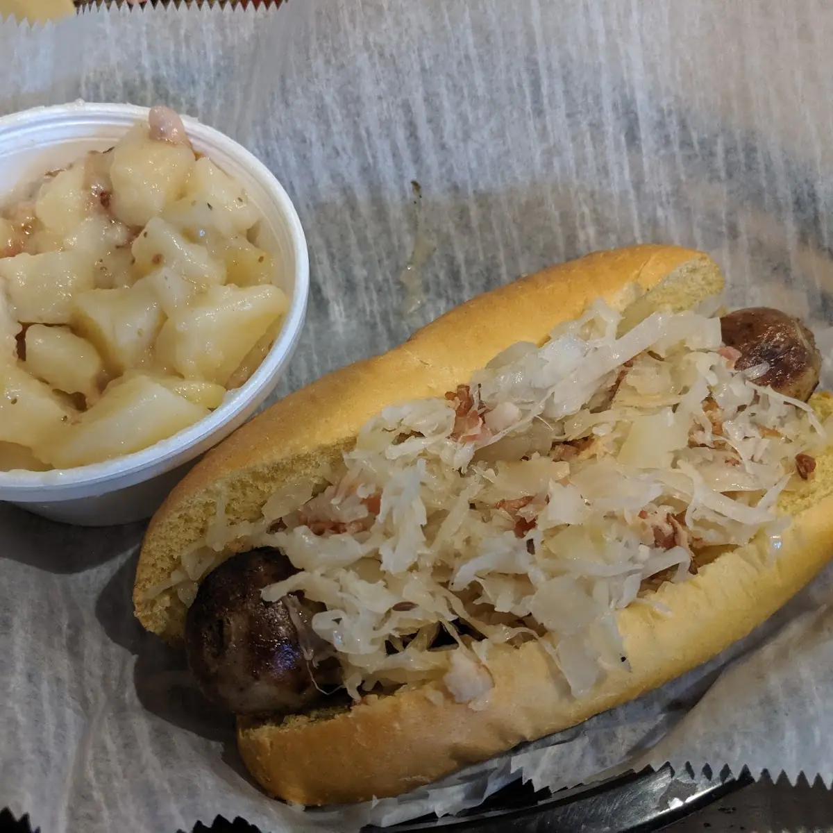 Bratwurst with German Potato Salad