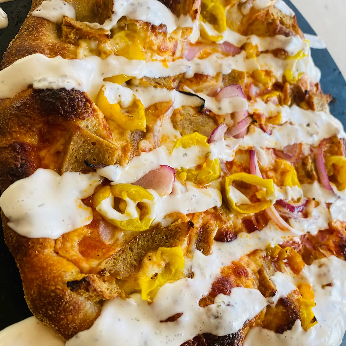 Vegan Buffalo Wings Pizza