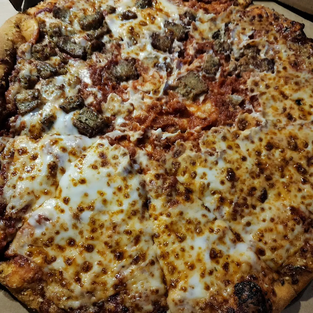Hand Tossed Sausage and Cheese Pizza