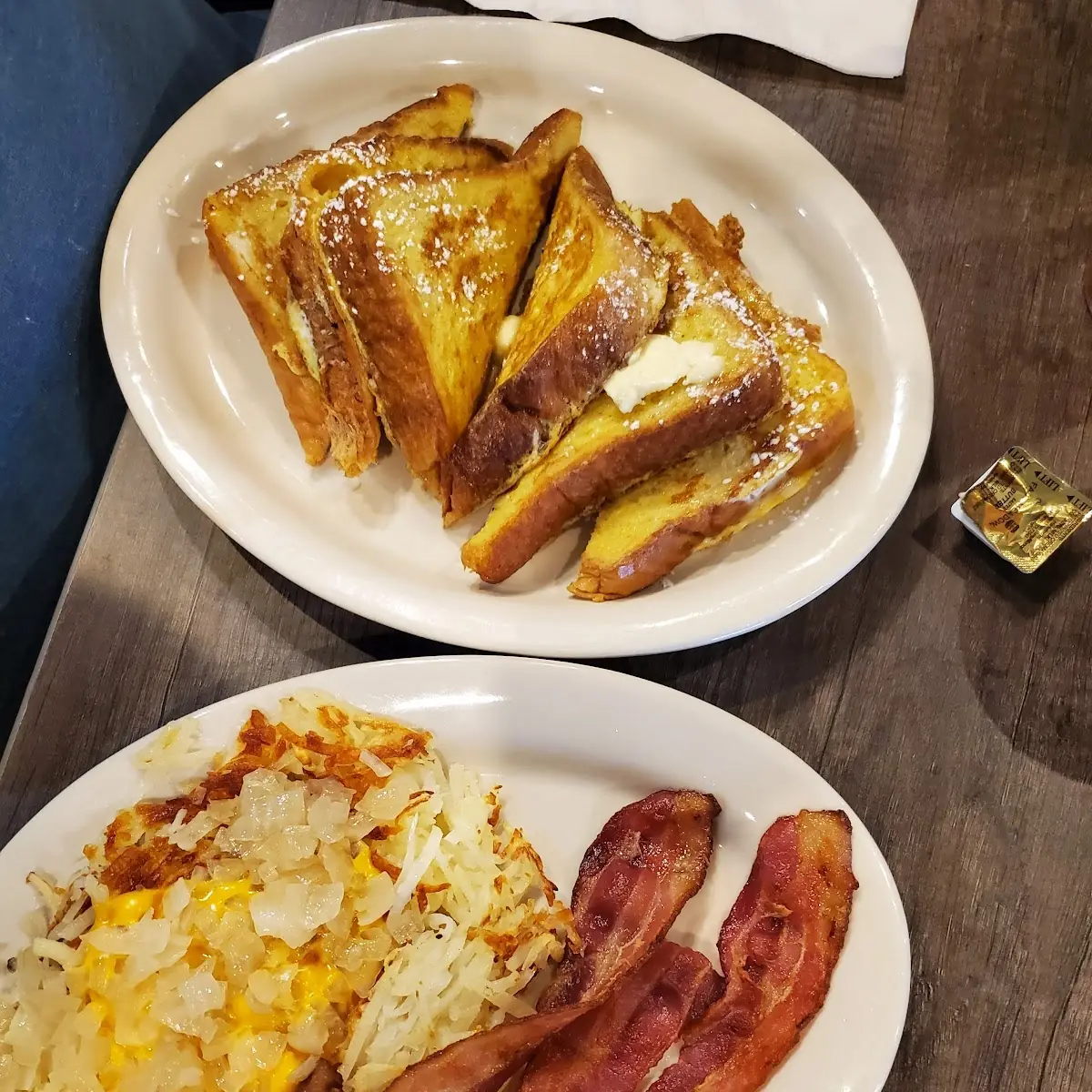 French Toast with Hash Browns