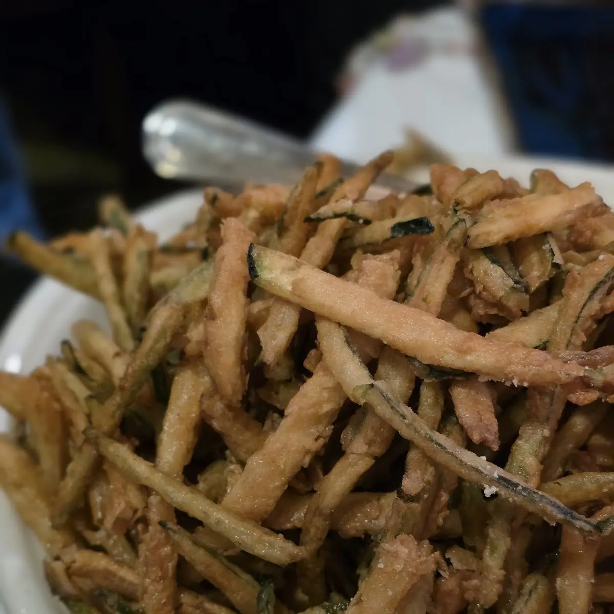 Fried Zucchini with Parmesan Cheese