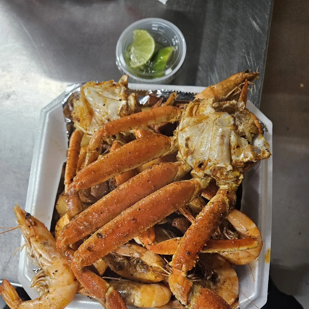 Cajun Shrimp and Snow Crab Legs