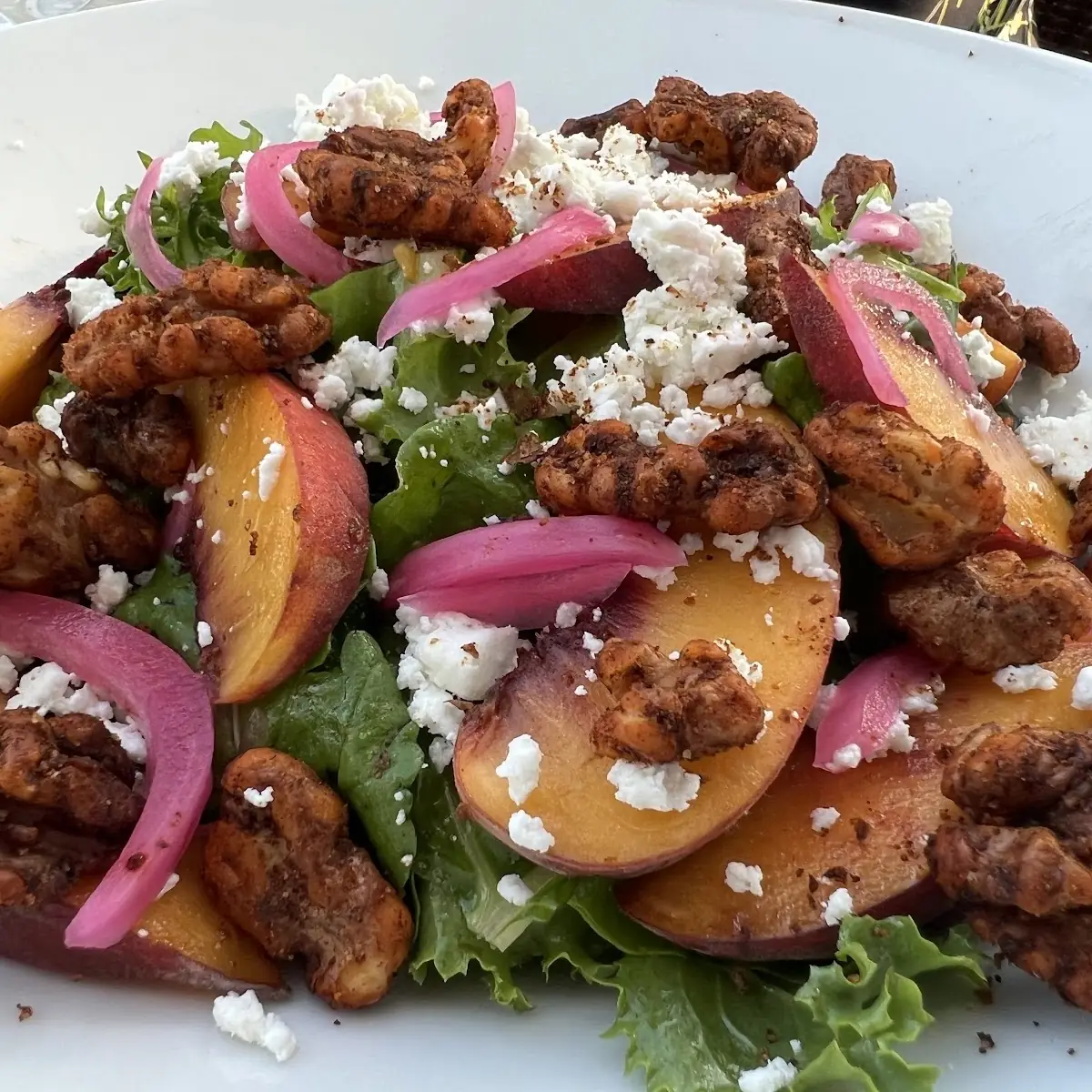 Peach and Greens Salad
