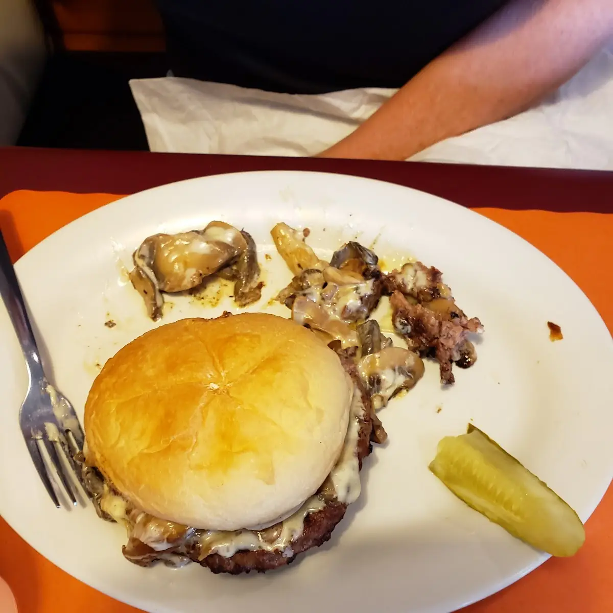 Mushroom and Swiss Burger