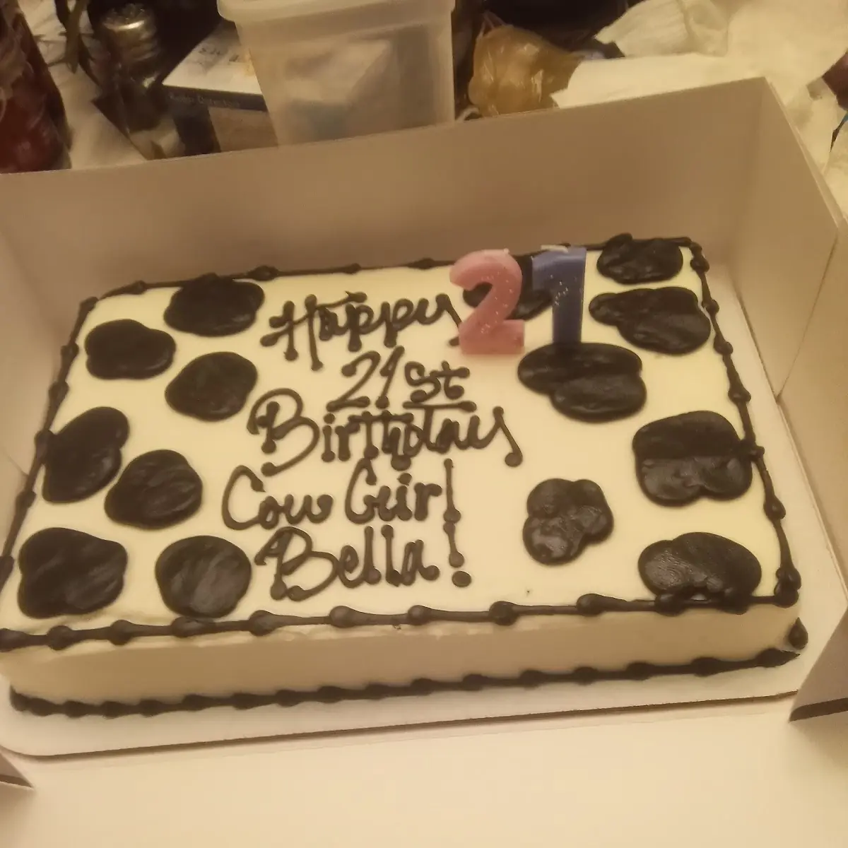 Bella Cow Birthday Cake