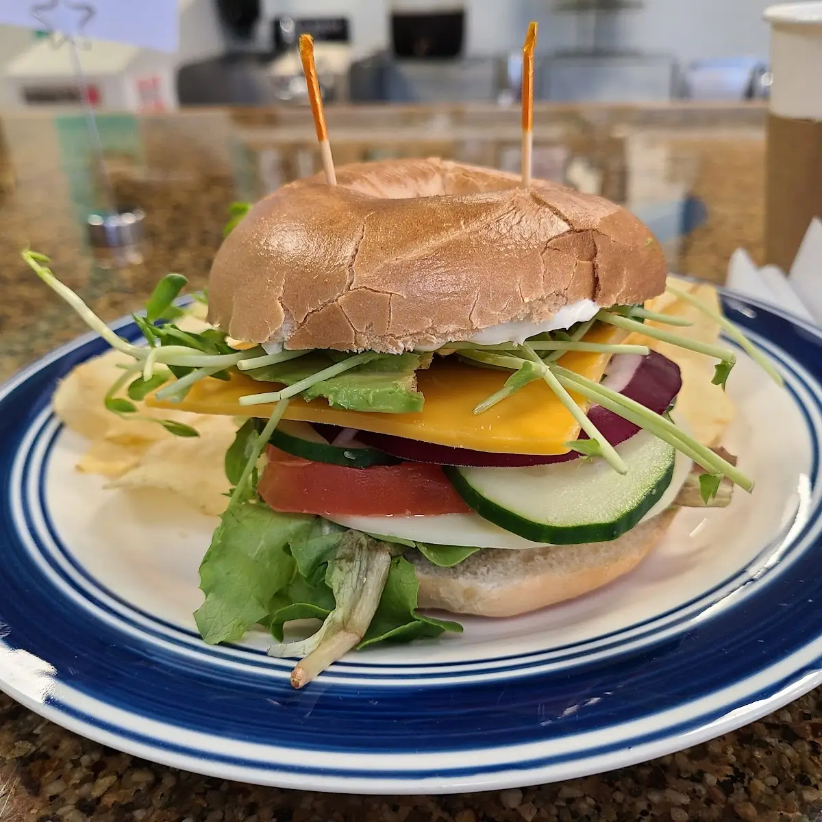 Veggie Bagel Sandwich