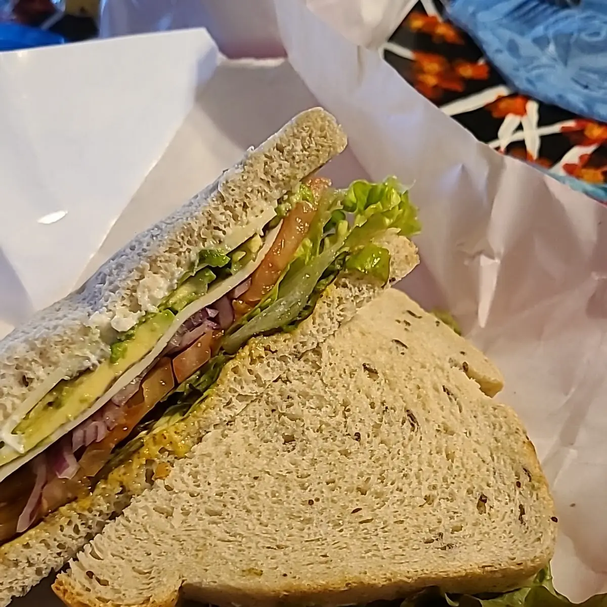 Avocado Sandwich on Rye
