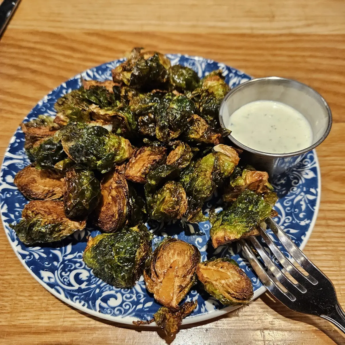 Salt & Pepper Crispy Brussels Sprouts