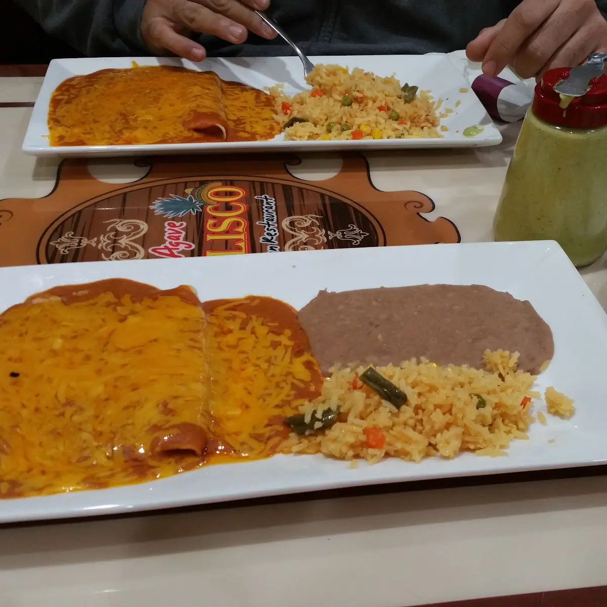 Cheese Enchilada Plate