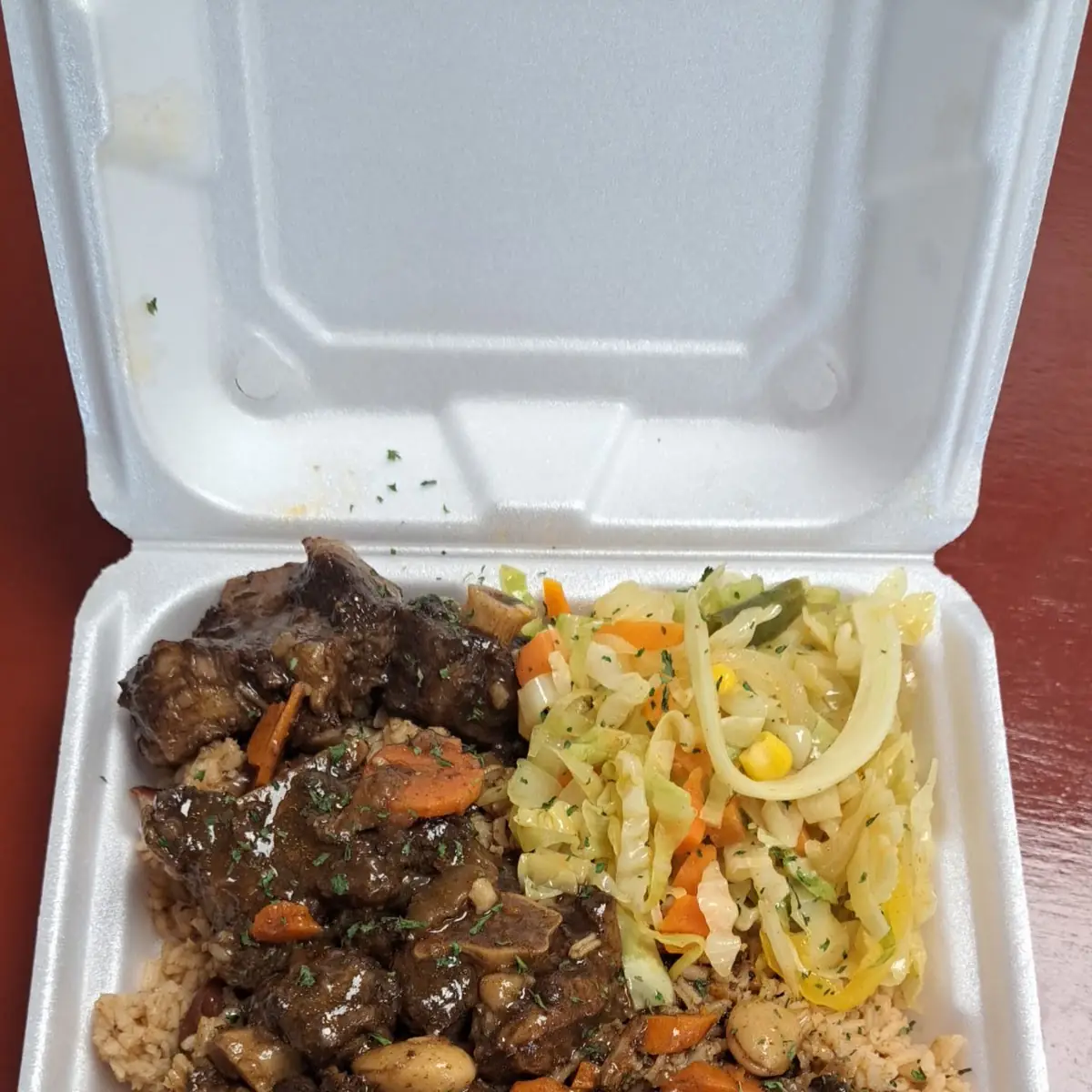 Half Pan Rice & Peas