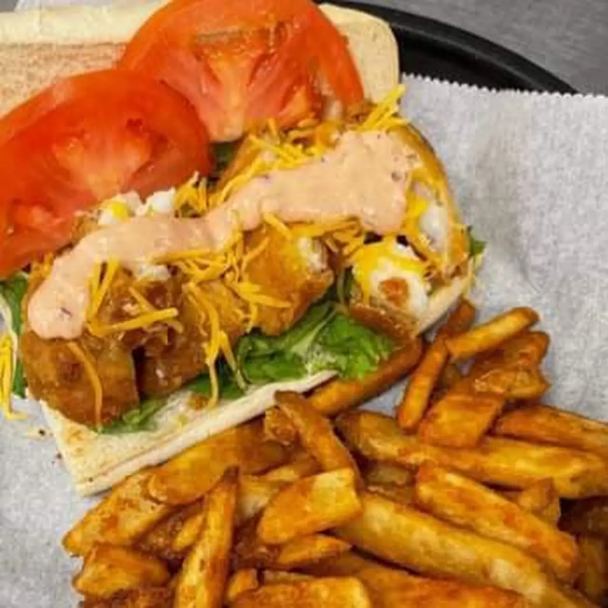 Breaded Fish PO-Boy Sandwich