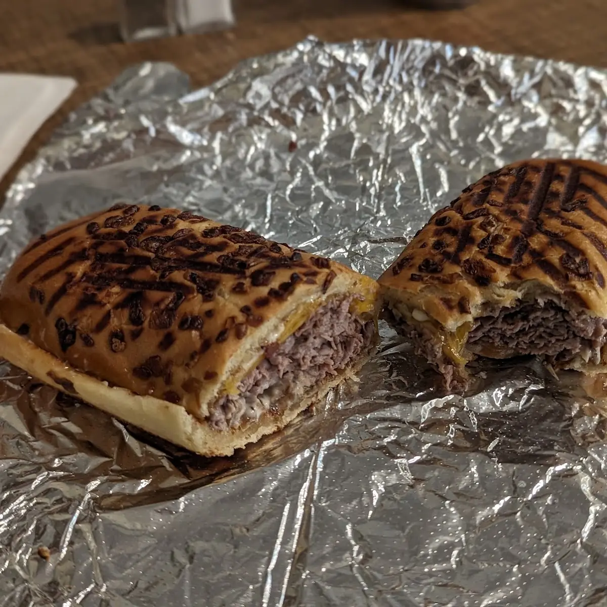 Garlic Roast Beef Panani