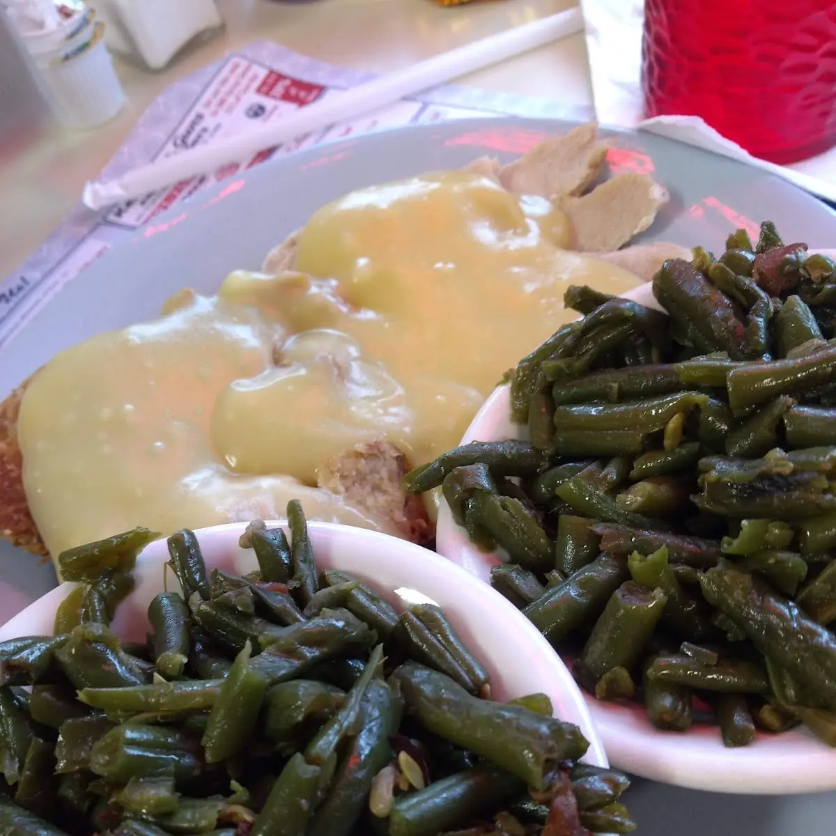 Turkey and Gravy with Extra Green Beans