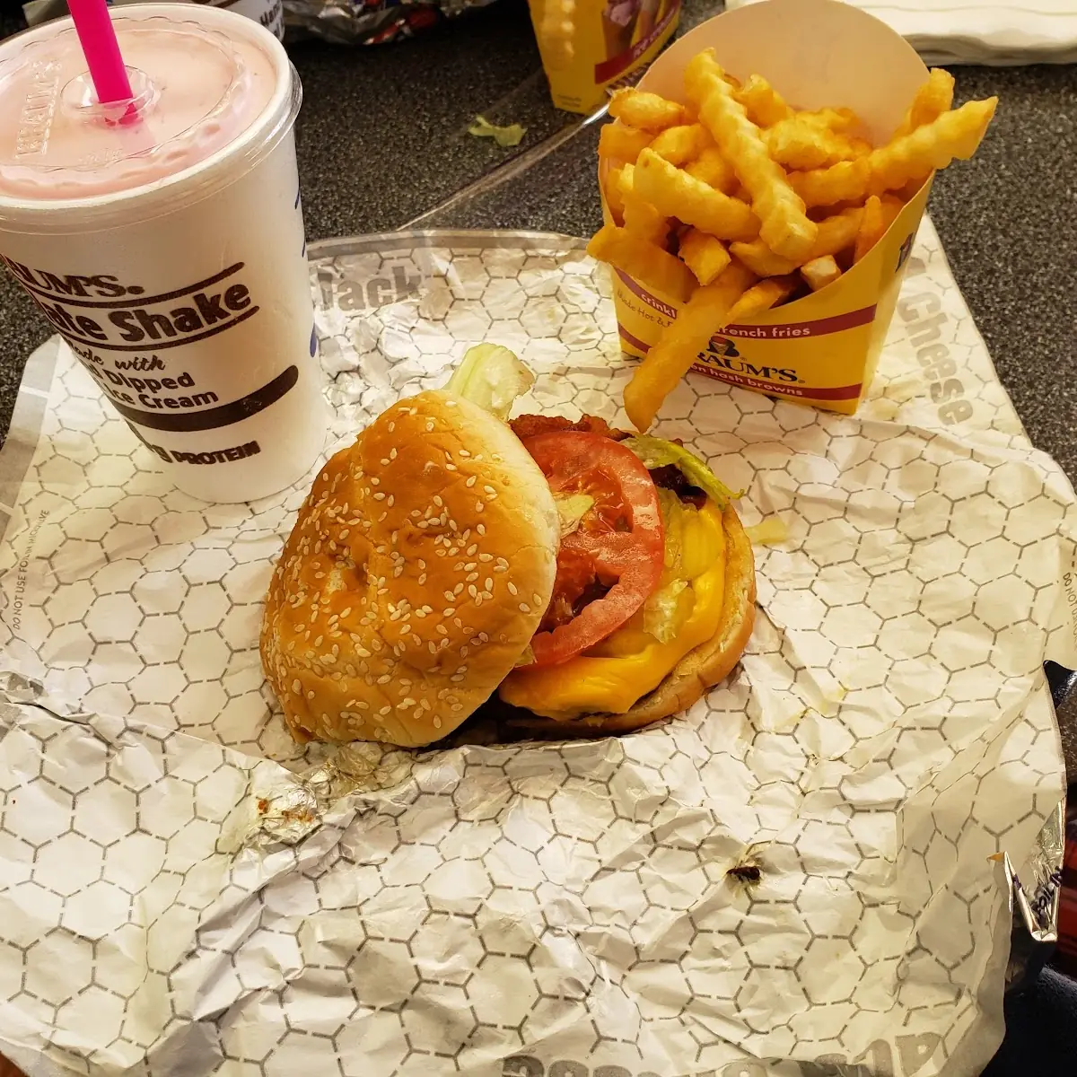 Third lb Jalapeno Pepper Jack Cheeseburger - Meal