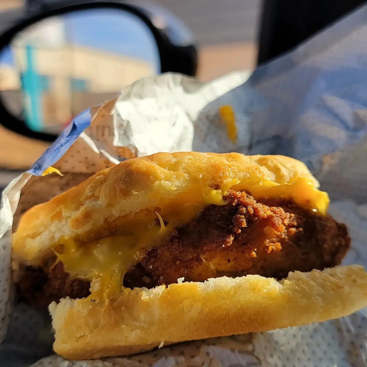 Chicken Biscuit with Cheese