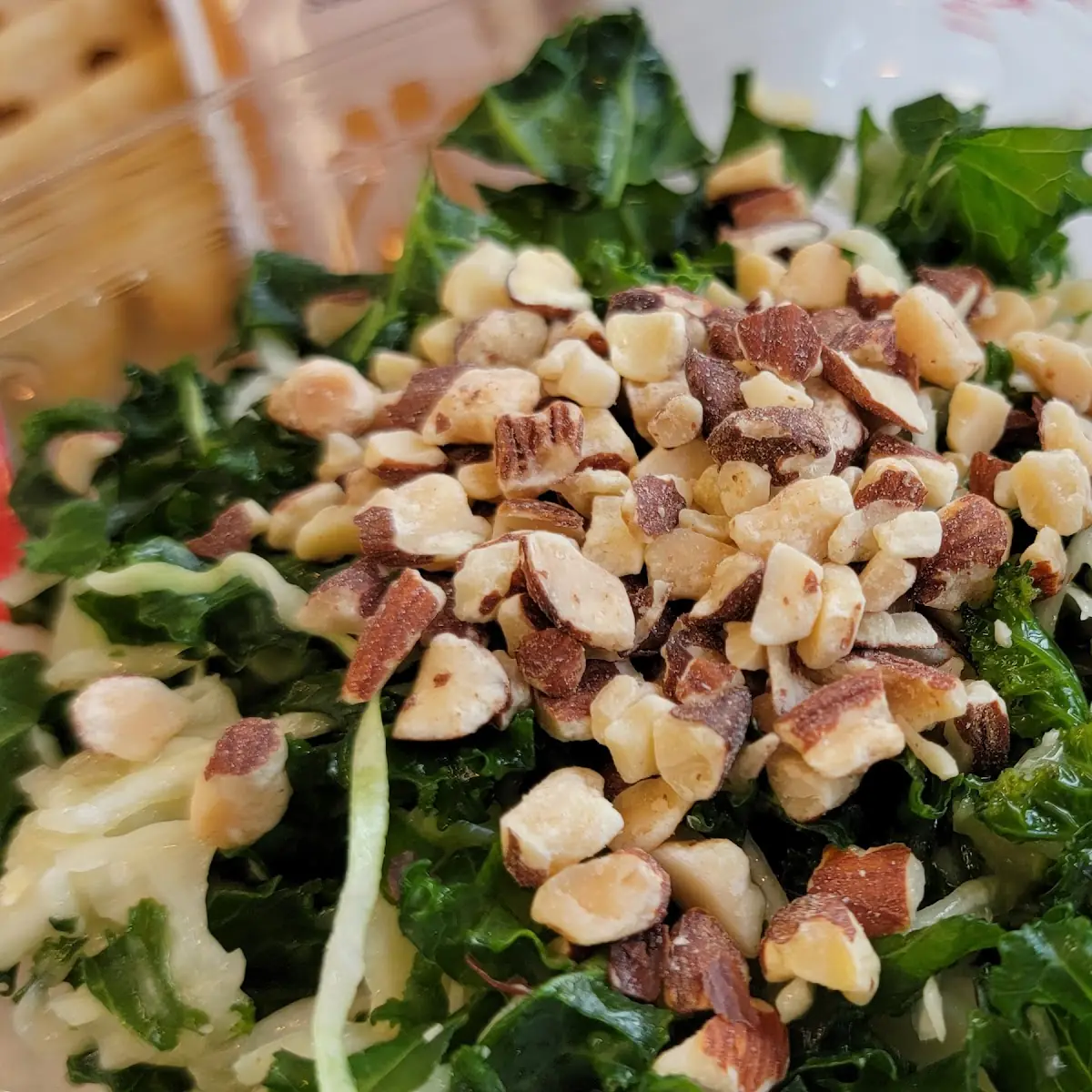 Lemon Kale Caesar Salad