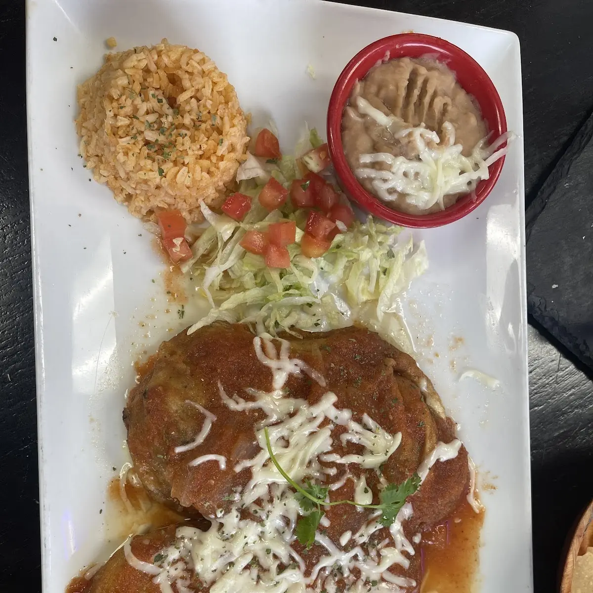 Traditional Chile Relleno Plate