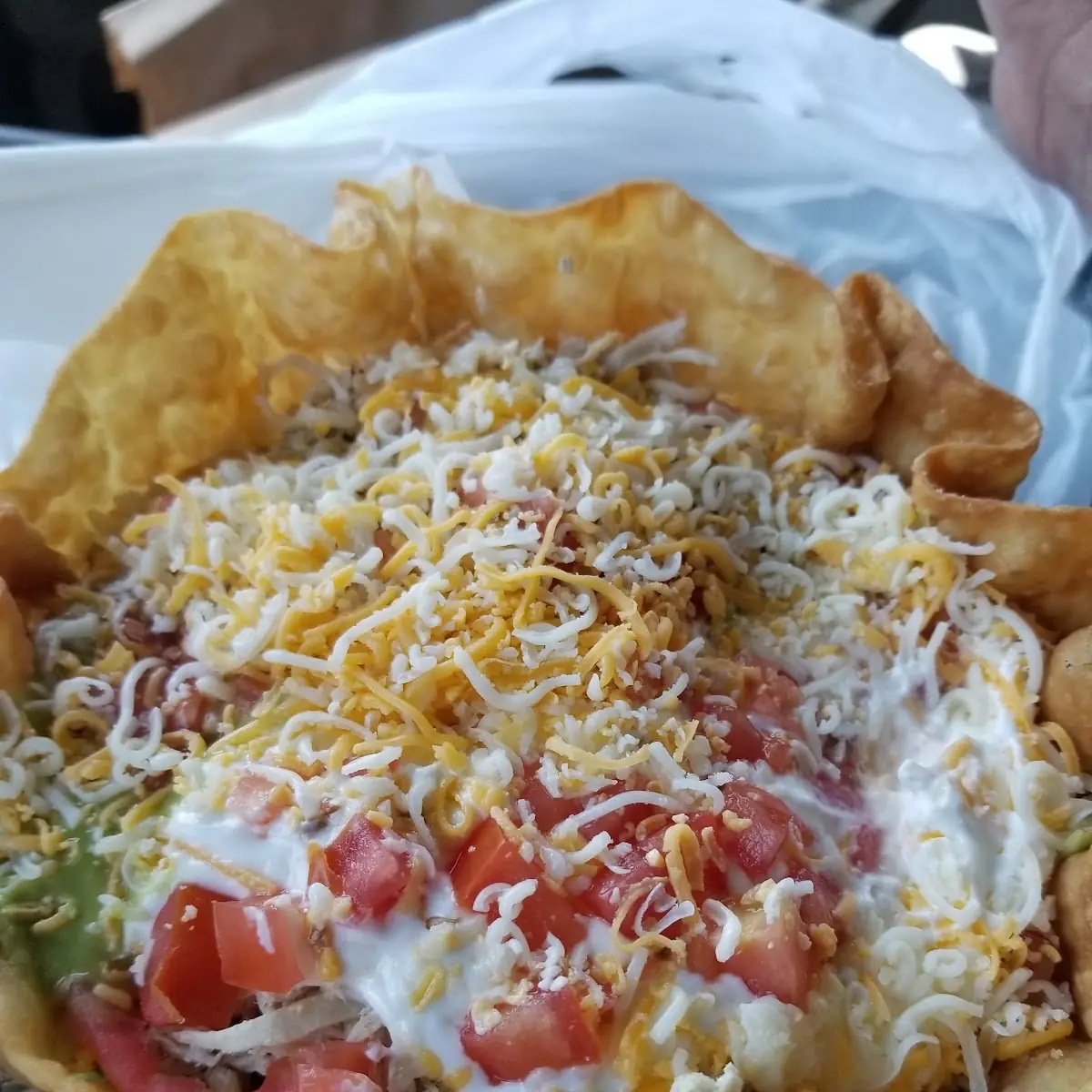 Shredded Chicken Taco Salad