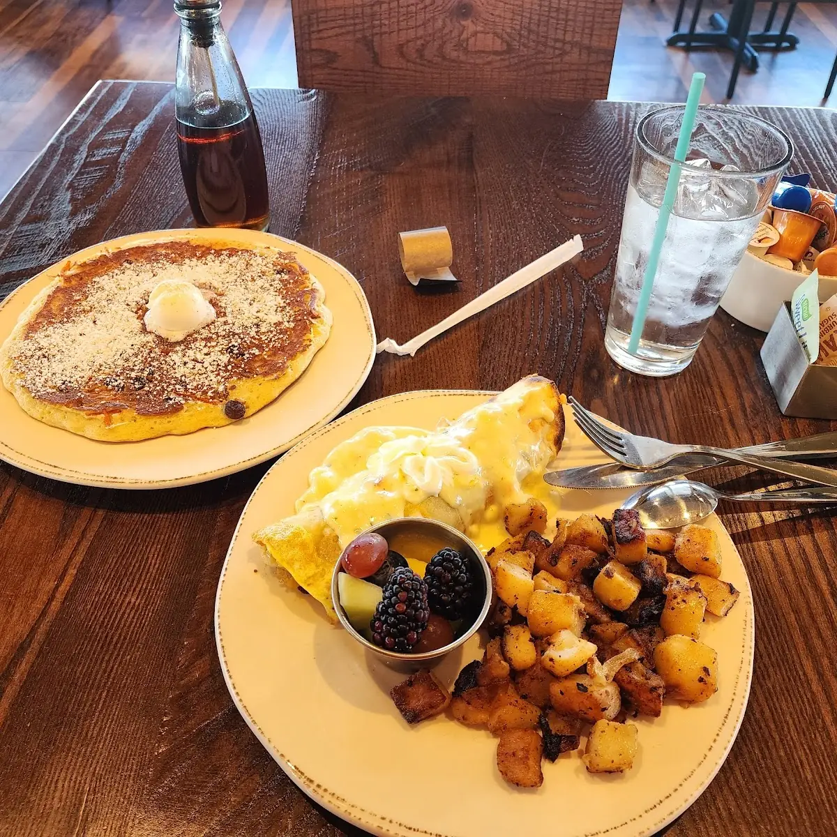 Chickichanga and Carrot Cake Pancake