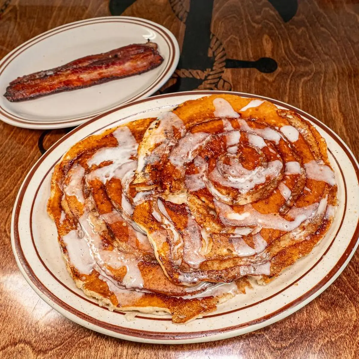 Cinnamon Roll Pancakes