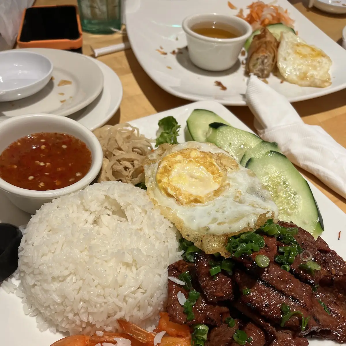 Cơm Bò Nướng Steamed Rice with Grilled Beef