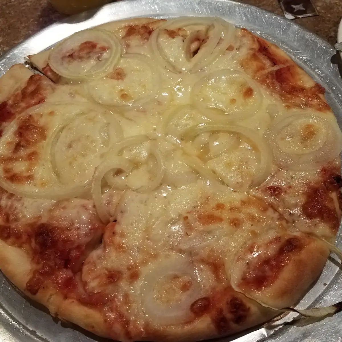 Personal Pizza with Onions Pizza