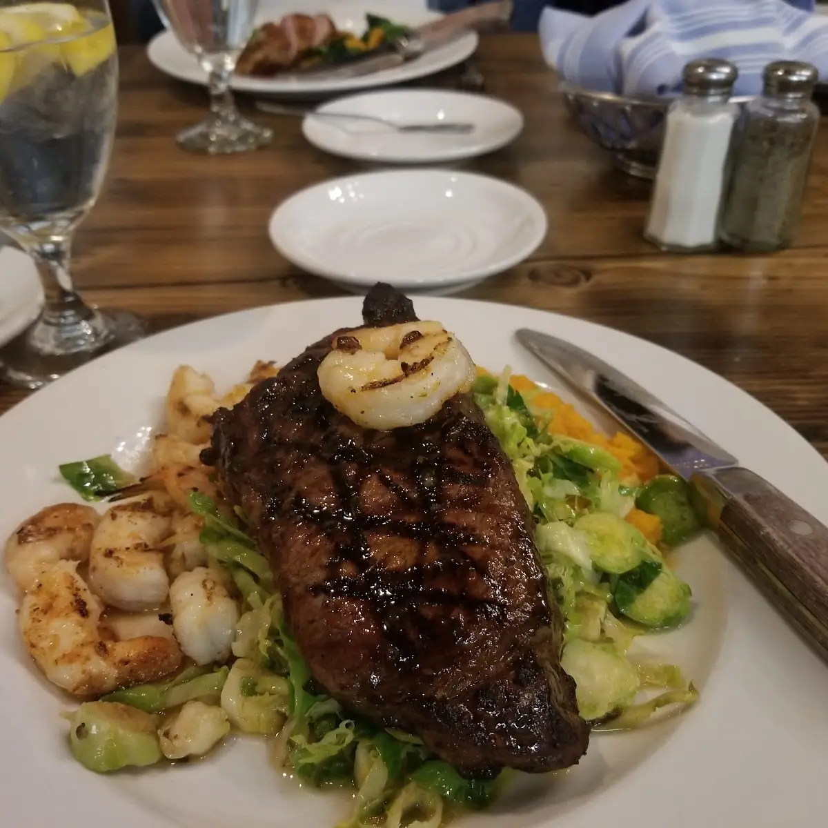 NY Strip & Grilled Shrimp
