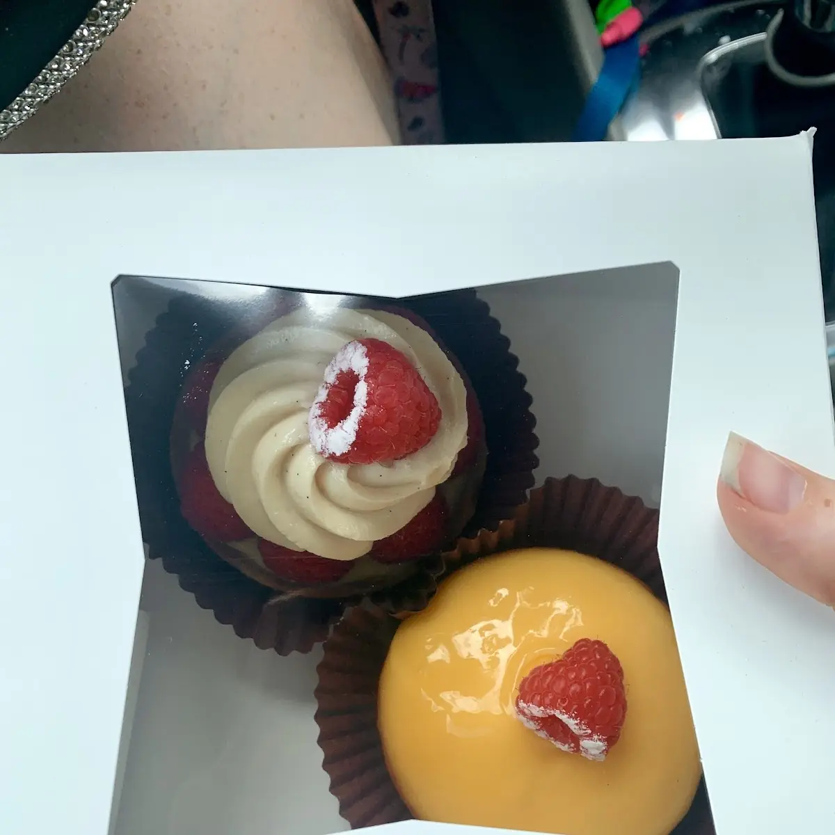 Raspberry Tart and Passion Fruit Tart