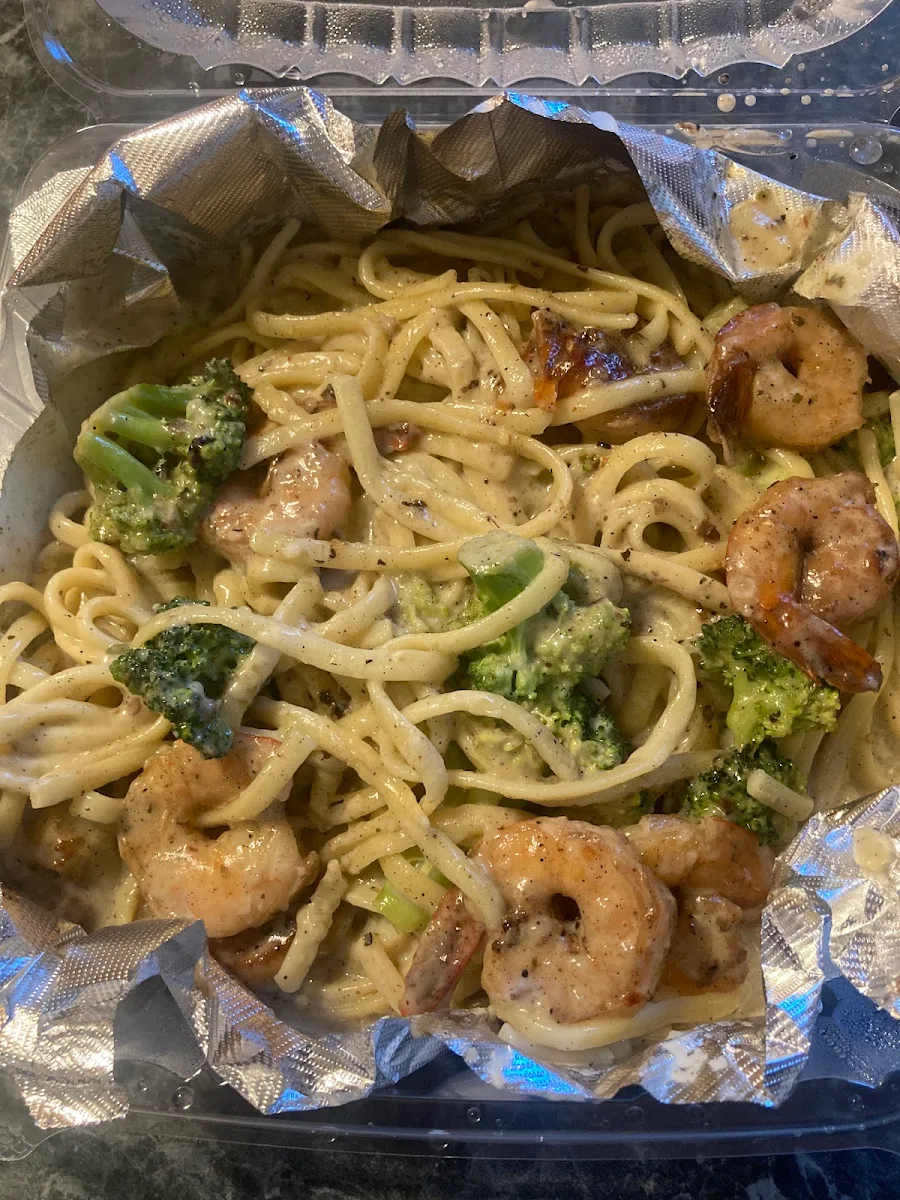 Jerk Shrimp Alfredo
