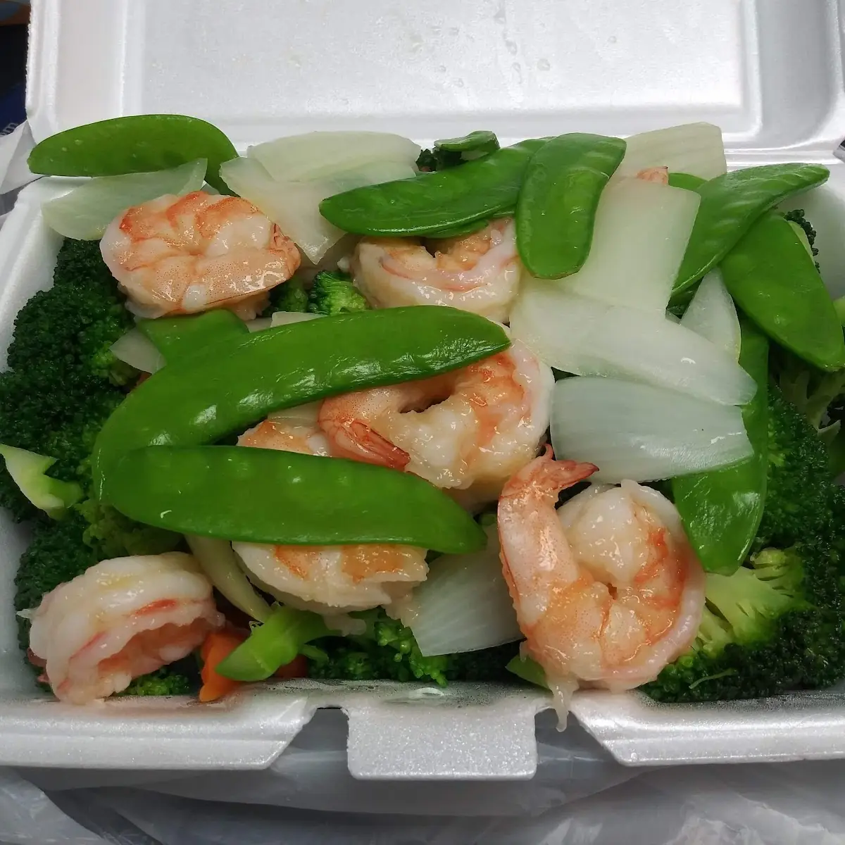 Steamed Shrimp w Mixed Vegetables