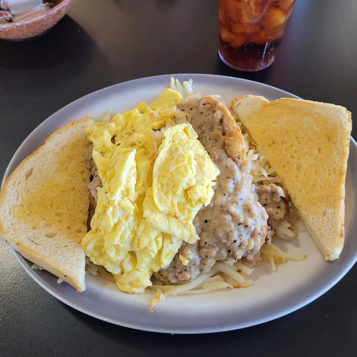 Chicken Fried Steak and Eggs
