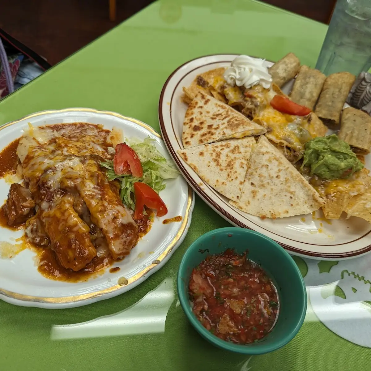 Tamales and Sampler Platter