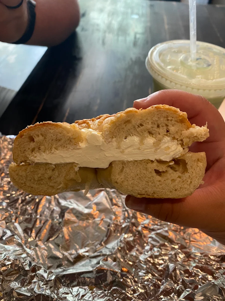 Asiago Bagel with Cream Cheese